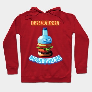 Funny Hamburger in a Bo’oh’o’wo’er Water Slang of British Accent Hoodie